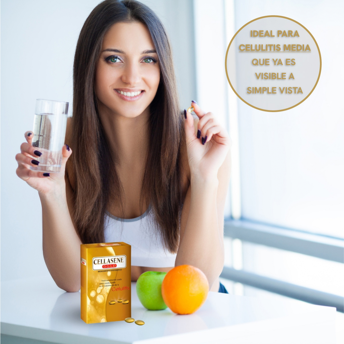 Pack X 4 Cellasene Gold  Celulitis  - Media - (tratar) Tratamiento De 2 Meses