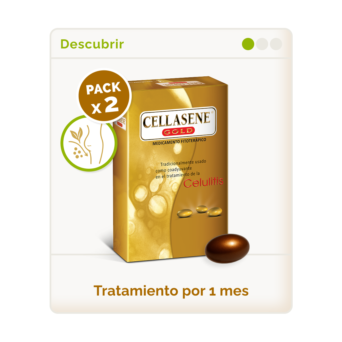 Pack X 2  Cellasene® Gold  - Primeros Signos - (descubrir) Tratamiento 1 Mes